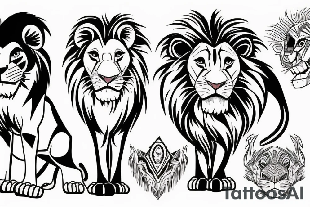 Lion king tattoo idea
