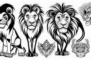 Lion king tattoo idea