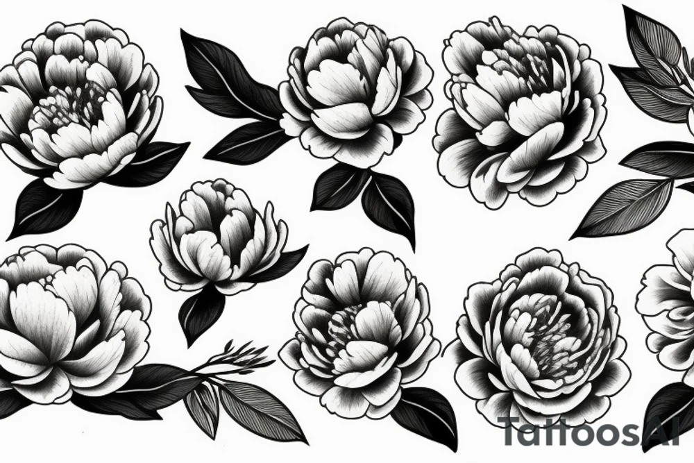 Peony tattoo idea