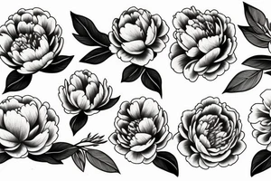 Peony tattoo idea