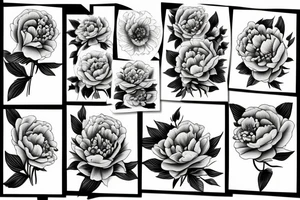 Peony tattoo idea