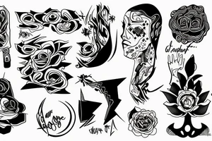 abstract image of depression and getting over trauma on a forearm tattoo idea