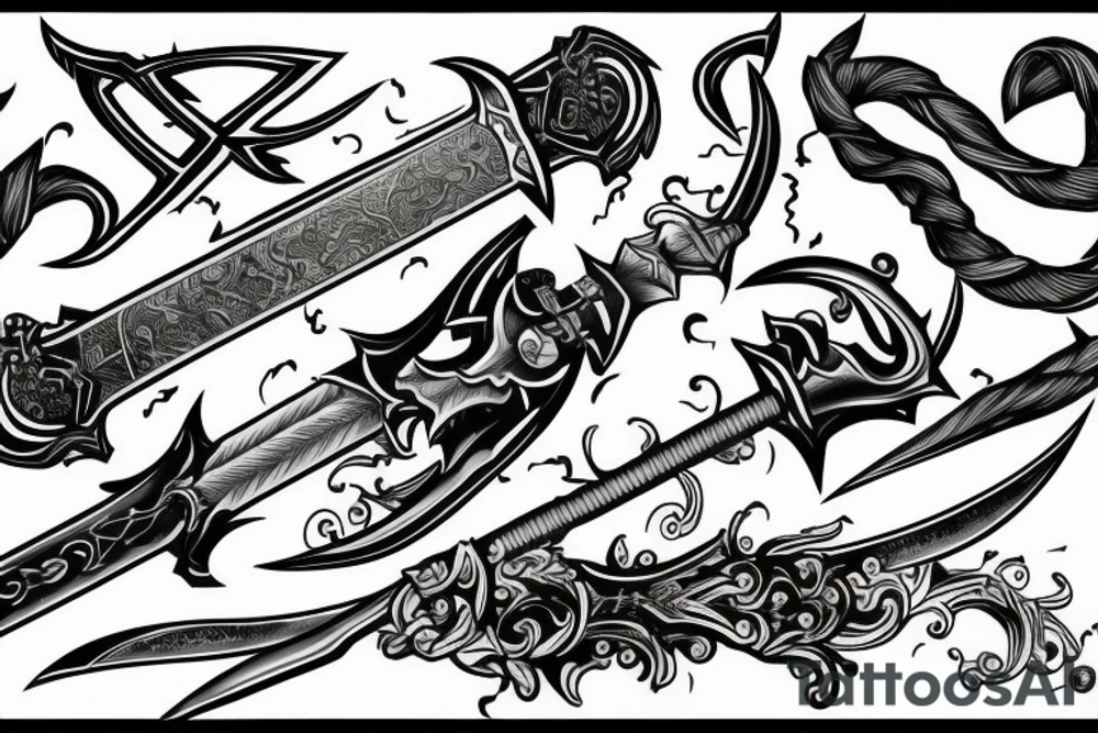 sword with fire in the background tattoo idea sword with fire in the background tattoo idea