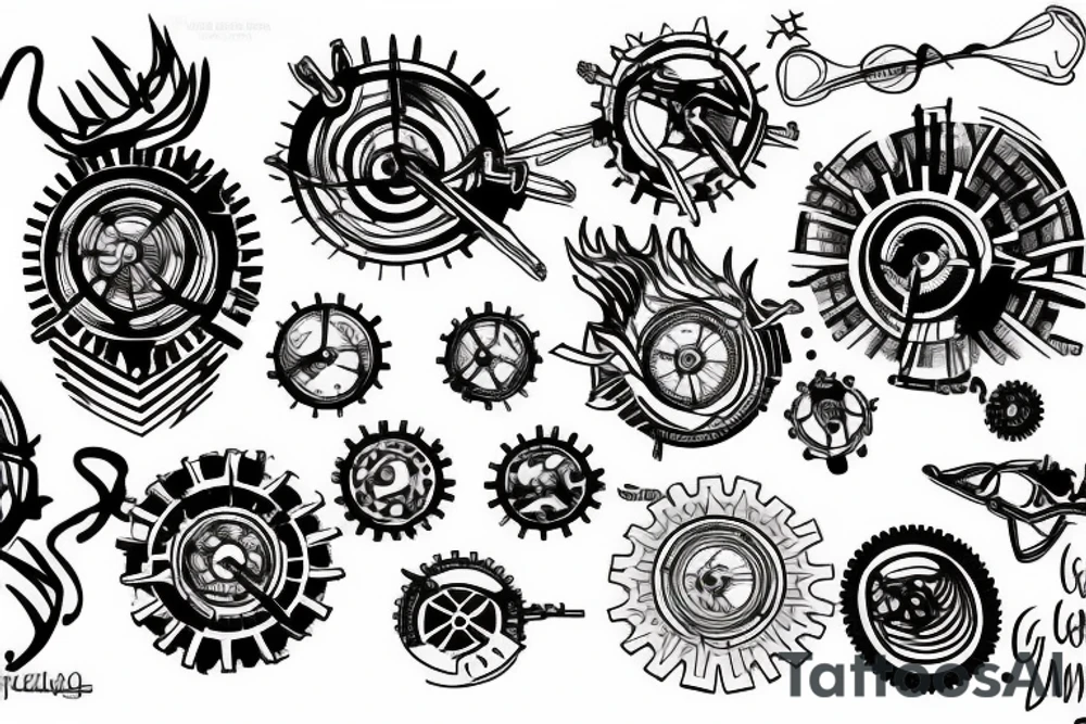 a gear tattoo idea