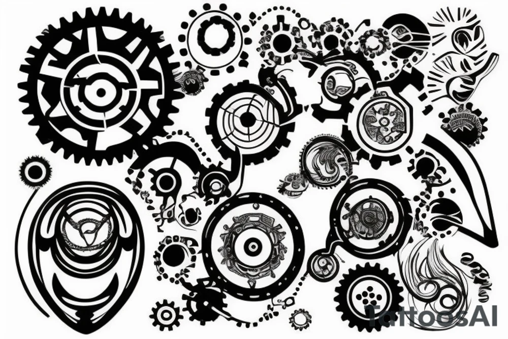 a gear tattoo idea