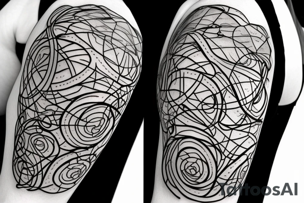 An hourglass with vine growing out of the top. tattoo idea