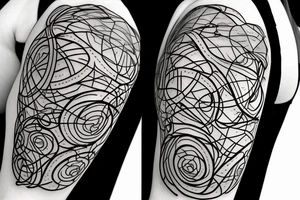 An hourglass with vine growing out of the top. tattoo idea