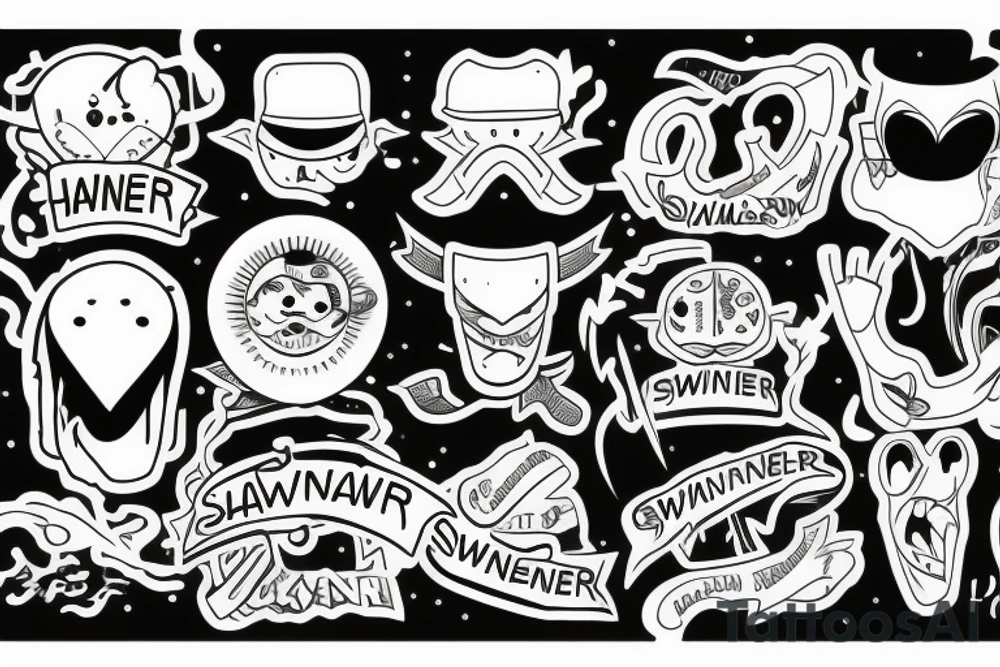 The word “swainer” tattoo idea
