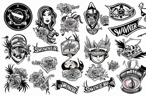 The word “swainer” tattoo idea