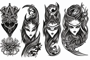 elden ring malenia katana tattoo idea