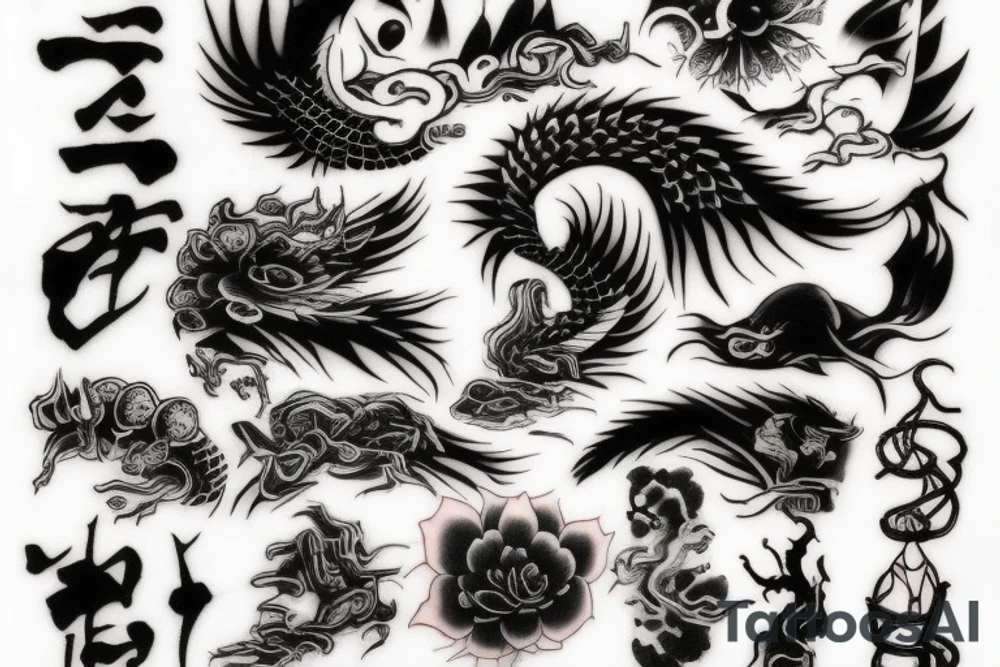 An interesting and unique Japanese style Tattoo tattoo idea
