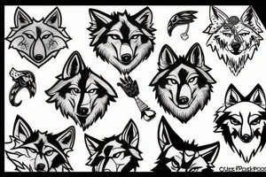 Wolf pack tattoo idea