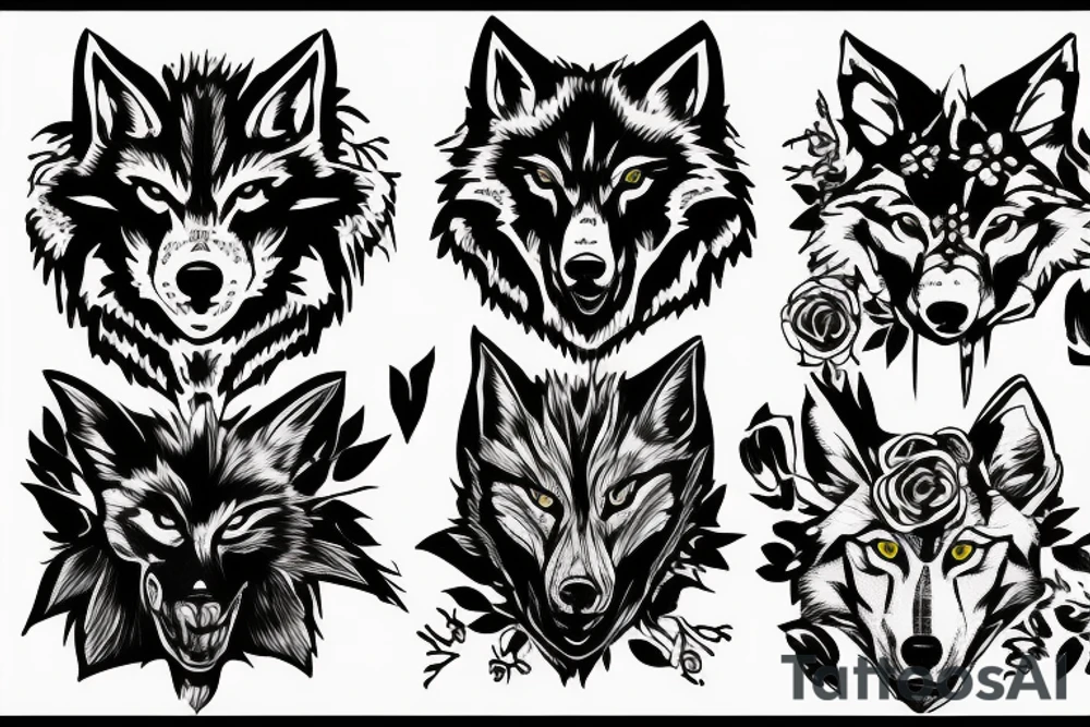 Lone wolf tattoo idea