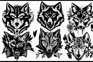 Lone wolf tattoo idea