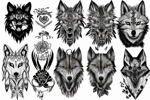 Lone wolf tattoo idea