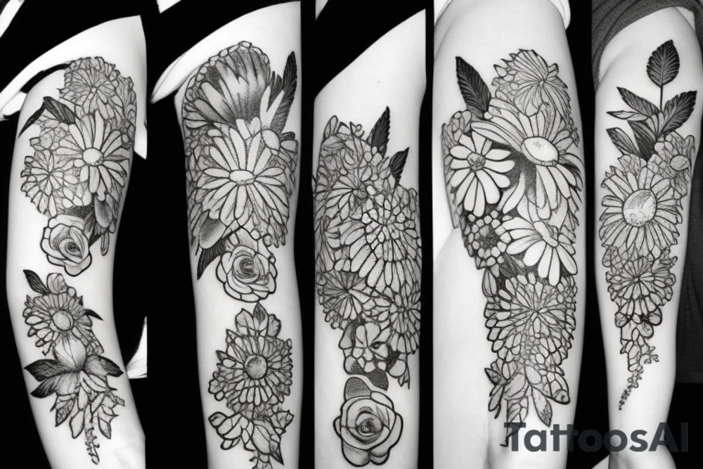 Flowers tattoo idea