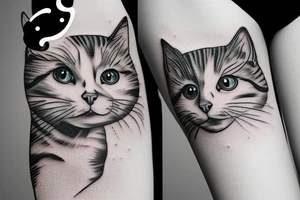 Three cats tattoo idea