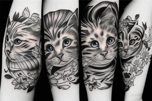 Three cats tattoo idea