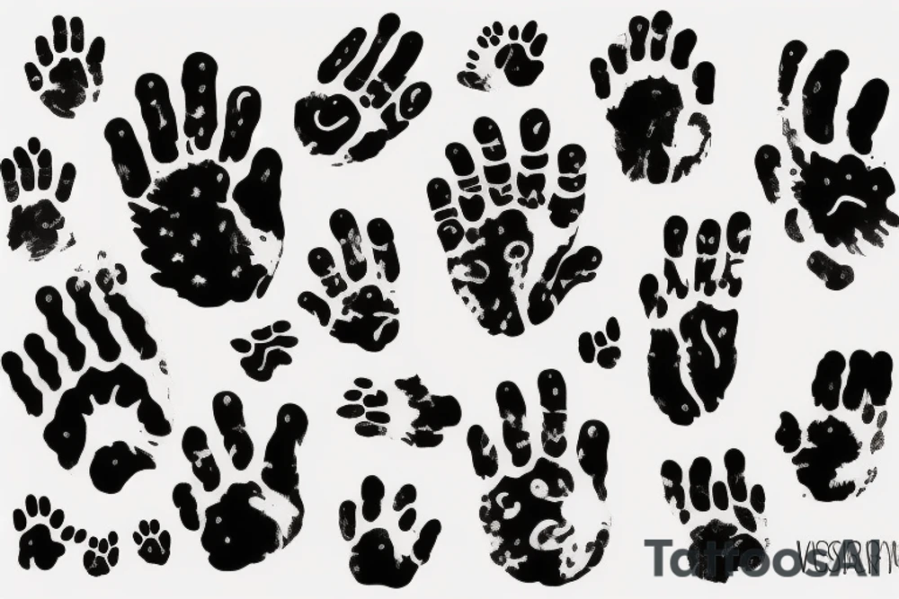 Cat paw tattoo idea