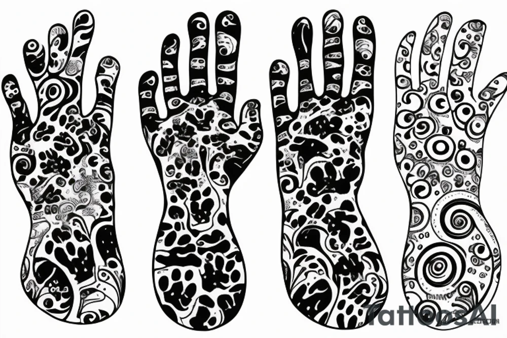 Cat paw tattoo idea