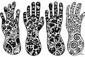 Cat paw tattoo idea