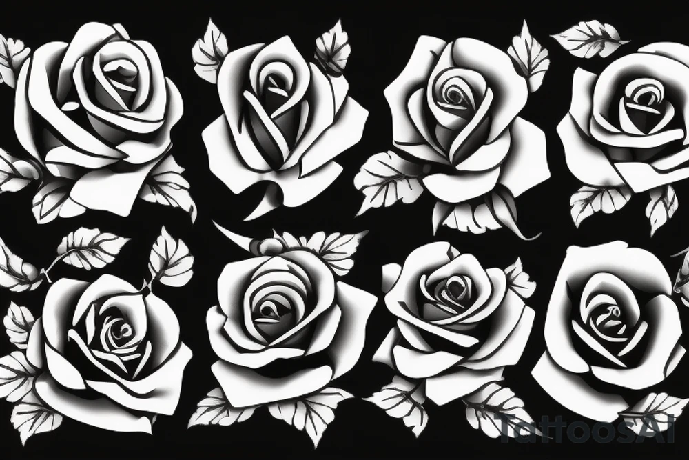 A pair of scissors with two roses, tattoo idea