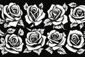 A pair of scissors with two roses, tattoo idea