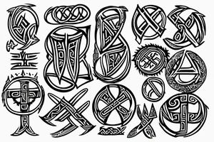 viking fore arm, vegvisir, runes tattoo idea