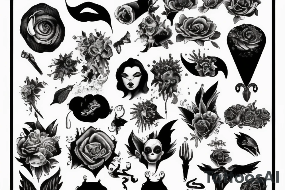 pain and pleasure tattoo idea