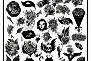 pain and pleasure tattoo idea