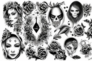 pain and pleasure tattoo idea