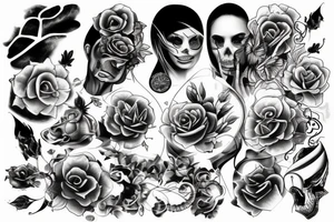 pain and pleasure tattoo idea