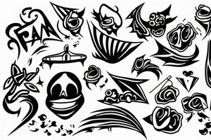 pain and pleasure tattoo idea