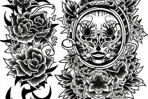 It should be on the arm 2 styles first one is Japanese style and the second one is just inked tattoo with some ornaments tattoo idea