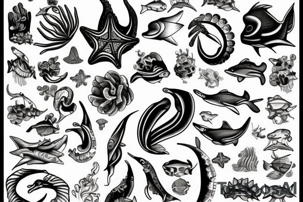 ocean tattoo idea