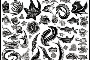 ocean tattoo idea