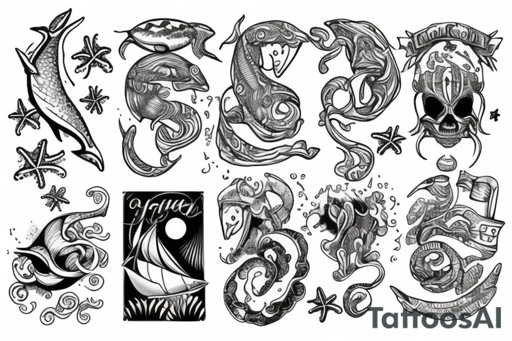 ocean tattoo idea