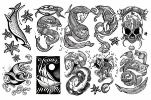 ocean tattoo idea
