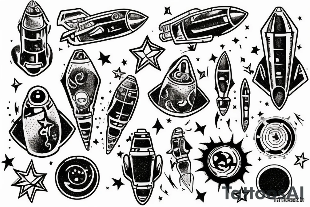 Rocket fuel tattoo idea