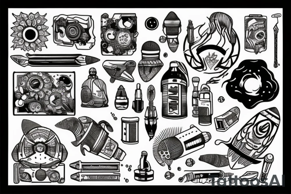 Rocket fuel tattoo idea