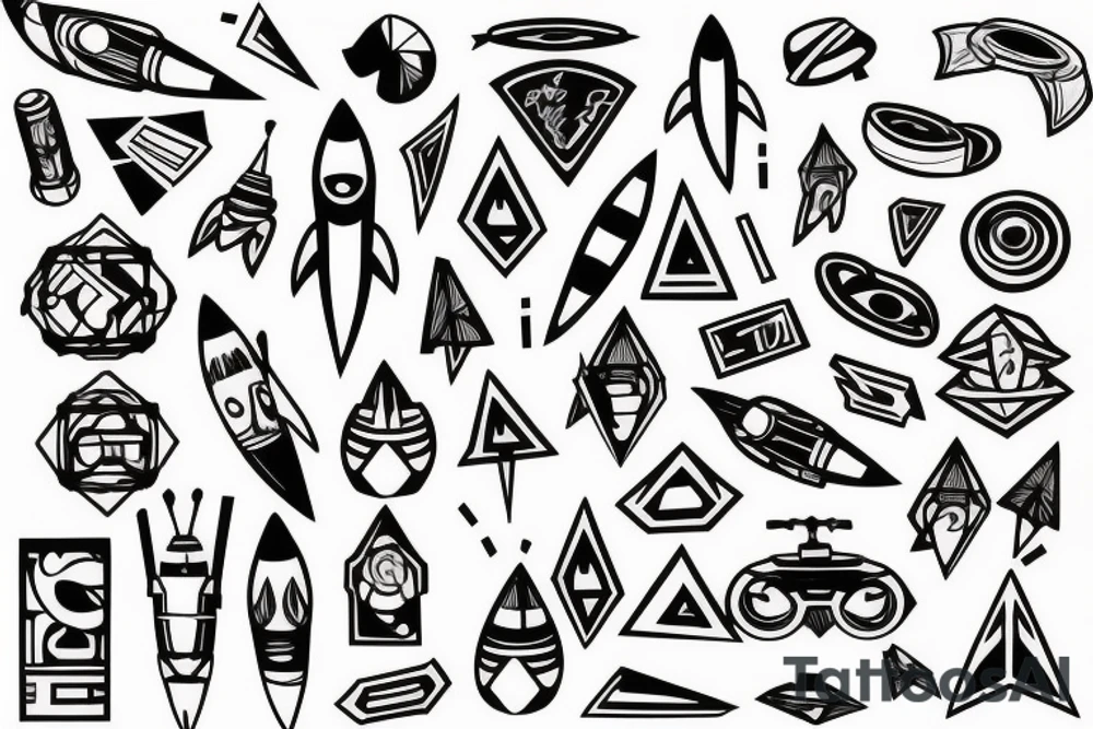 Rocket tattoo idea