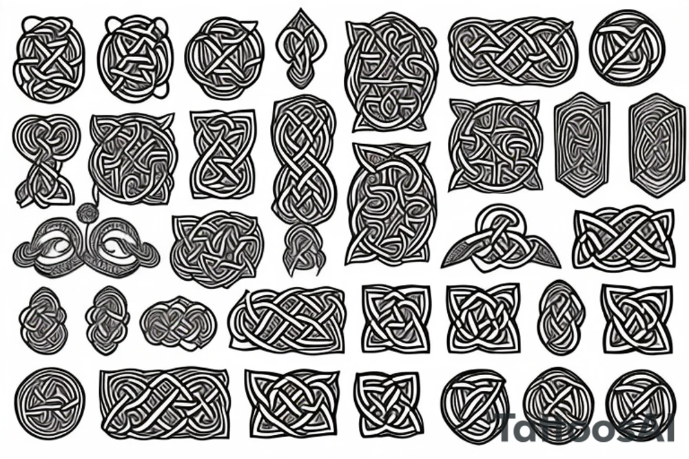 Celtic pattern tattoo idea