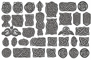 Celtic pattern tattoo idea