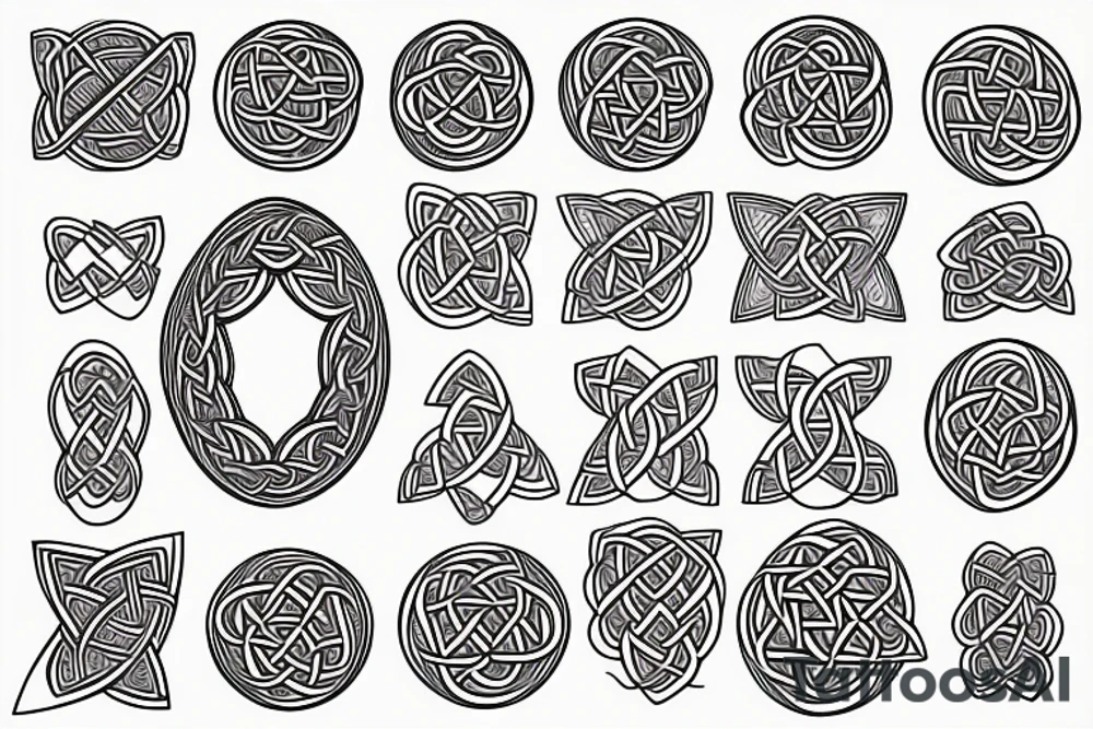Celtic pattern tattoo idea