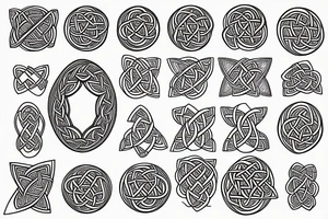 Celtic pattern tattoo idea