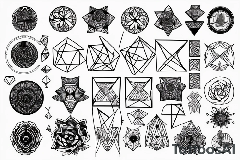 Geometric tattoo idea
