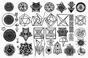 Geometric tattoo idea