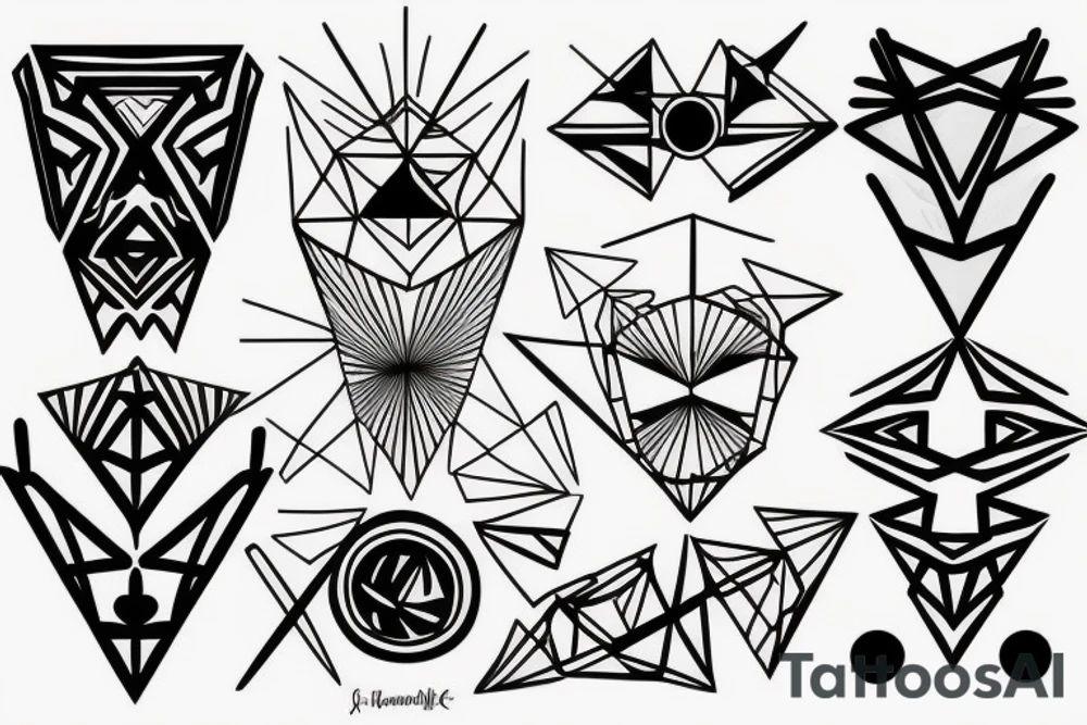 Geometric tattoo idea