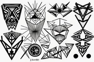 Geometric tattoo idea