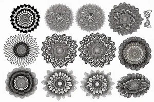 Eye with mandala tattoo idea